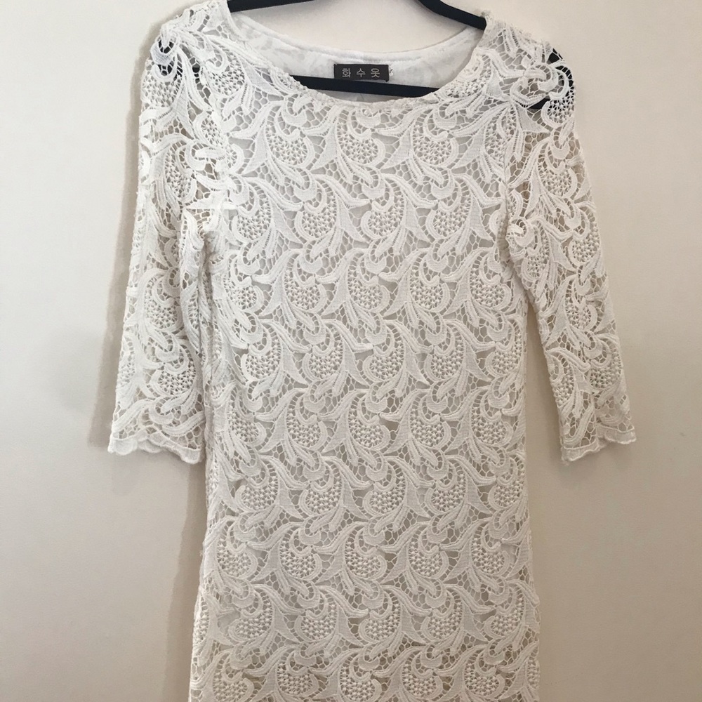 White Lace Dress_XS